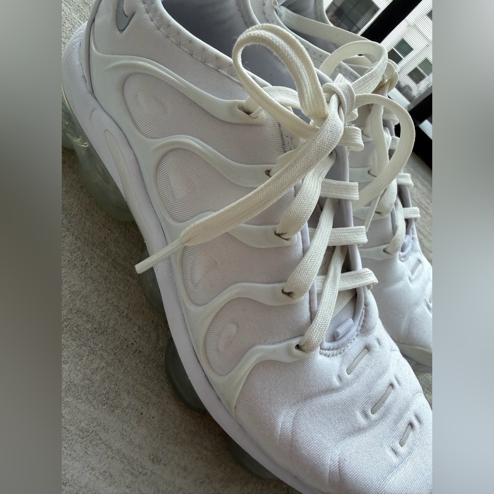 Nike White Women's VaporMax Plus "Triple White."